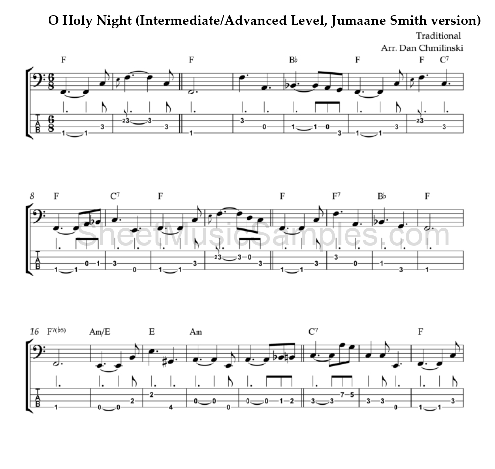 O Holy Night (Intermediate/Advanced Level, Jumaane Smith version)