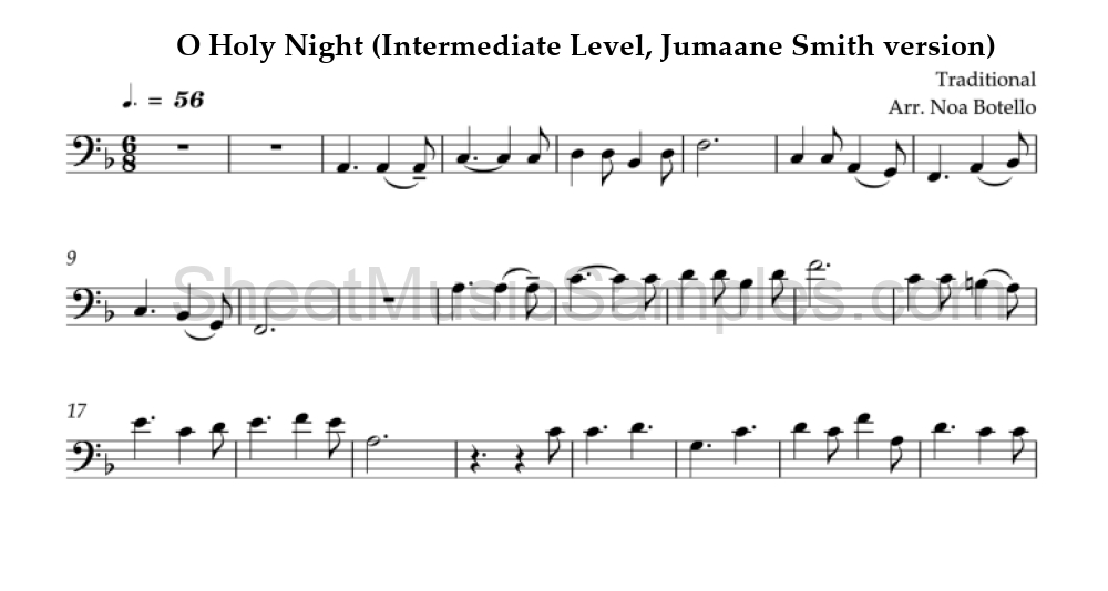 O Holy Night (Intermediate Level, Jumaane Smith version)