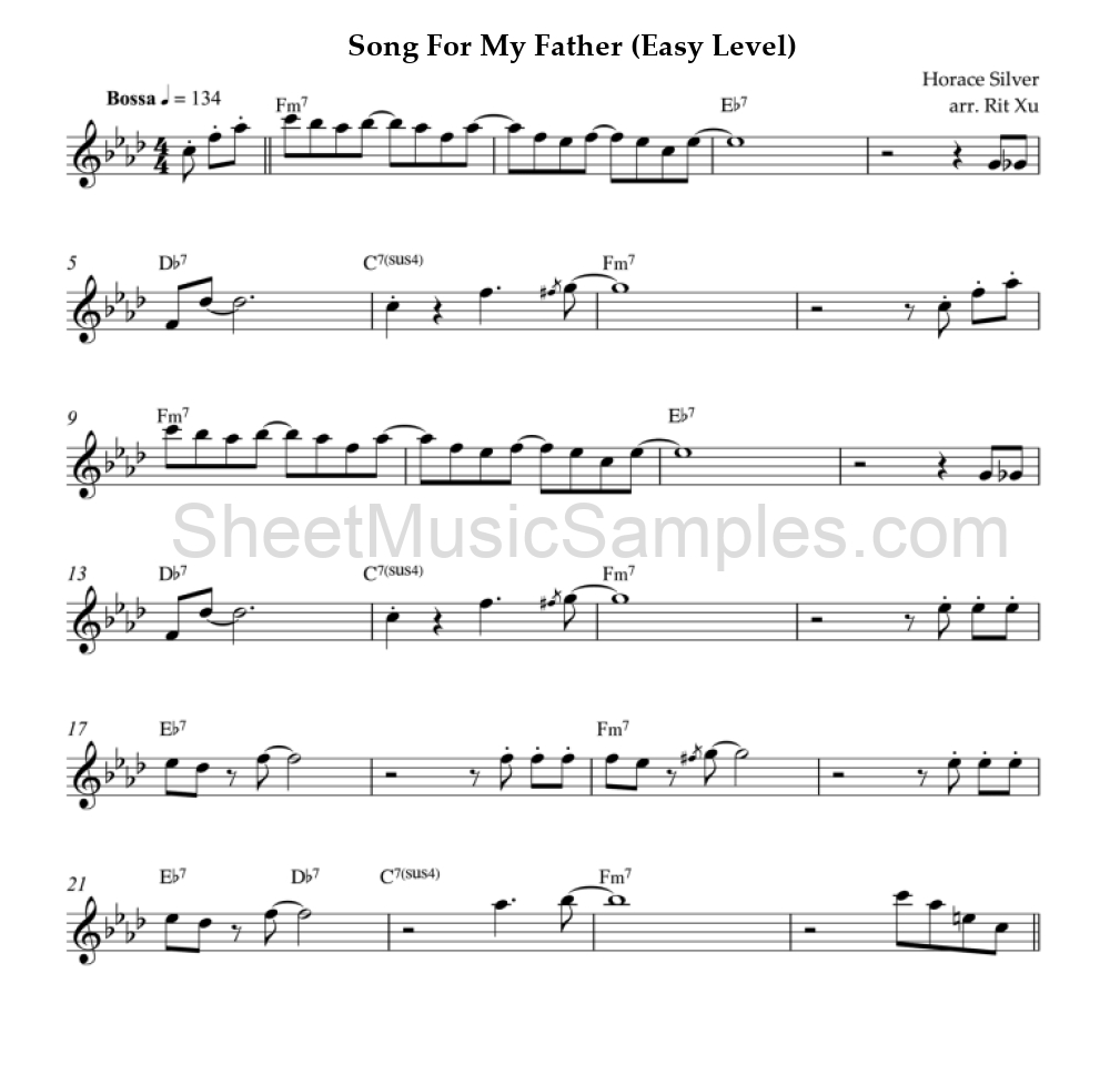 Song For My Father (Easy Level)