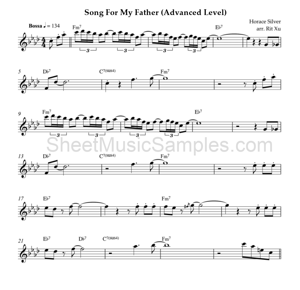 Song For My Father (Advanced Level)