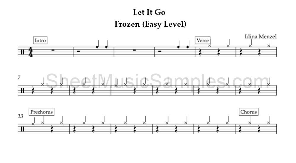 Let It Go - Frozen (Easy Level)