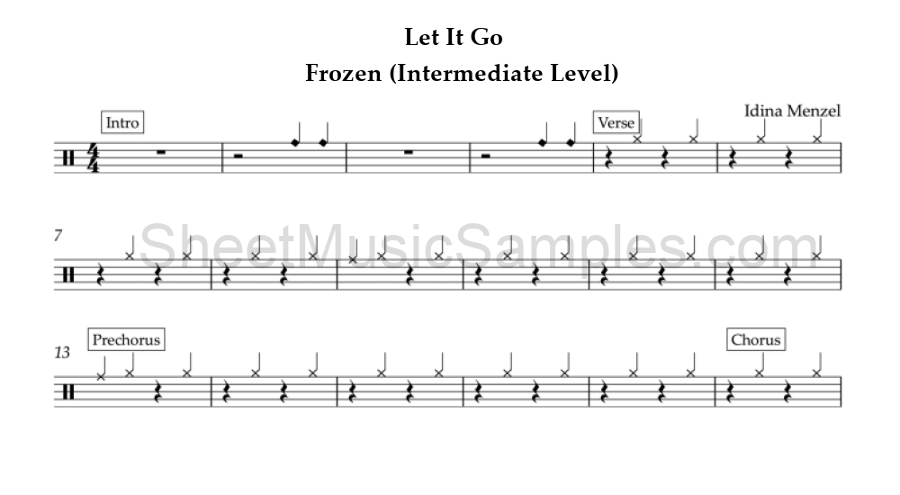 Let It Go - Frozen (Intermediate Level)