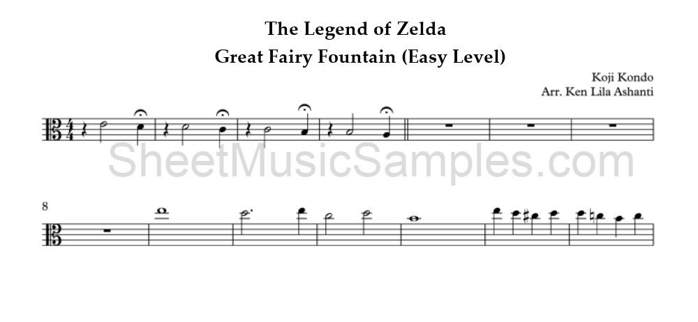 The Legend of Zelda - Great Fairy Fountain (Easy Level)