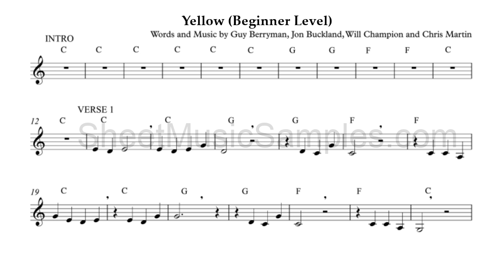 Yellow (Beginner Level)