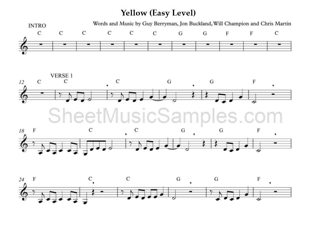 Yellow (Easy Level)