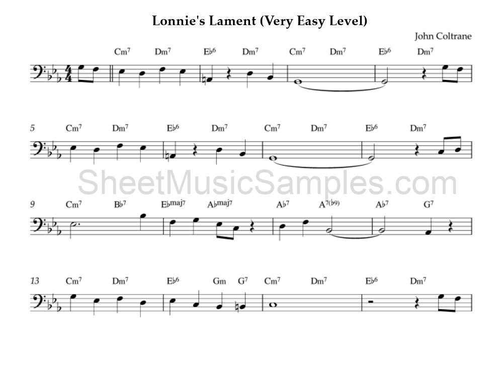 Lonnie's Lament (Very Easy Level)