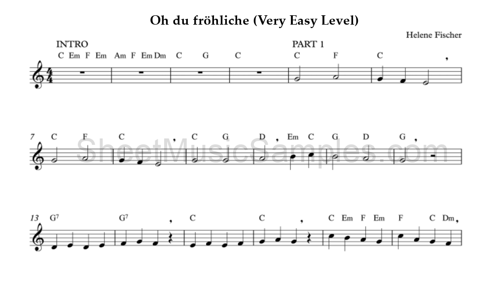 Oh du fröhliche (Very Easy Level)