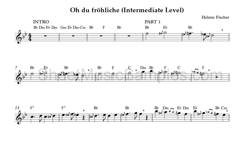 Oh du fröhliche (Intermediate Level)