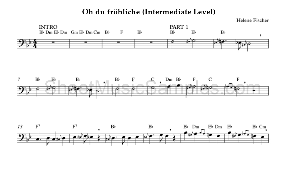 Oh du fröhliche (Intermediate Level)