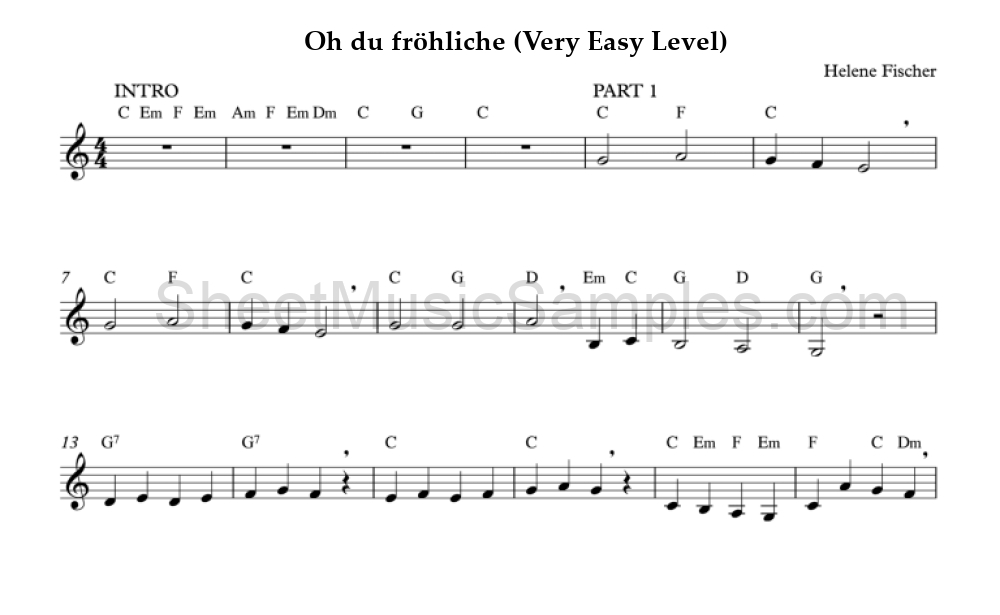 Oh du fröhliche (Very Easy Level)