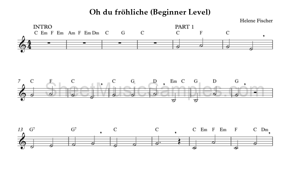 Oh du fröhliche (Beginner Level)