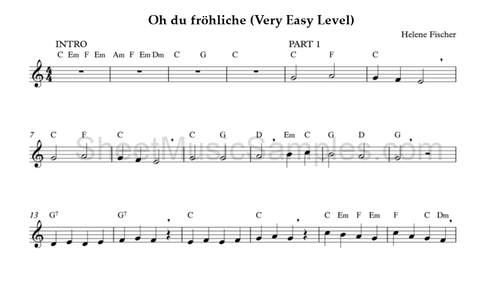 Oh du fröhliche (Very Easy Level)