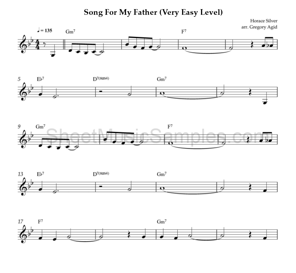 Song For My Father (Very Easy Level)