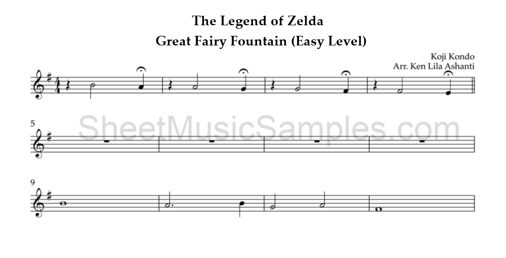 The Legend of Zelda - Great Fairy Fountain (Easy Level)