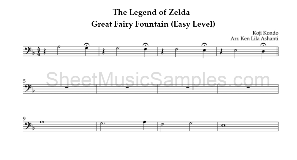 The Legend of Zelda - Great Fairy Fountain (Easy Level)