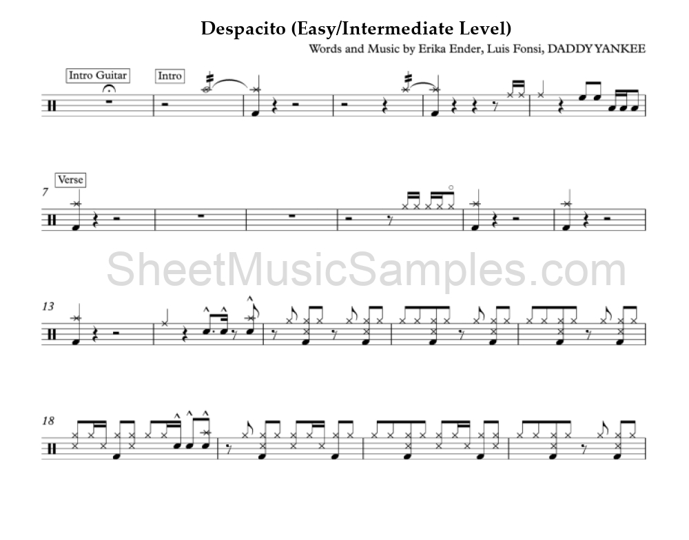 Despacito (Easy/Intermediate Level)