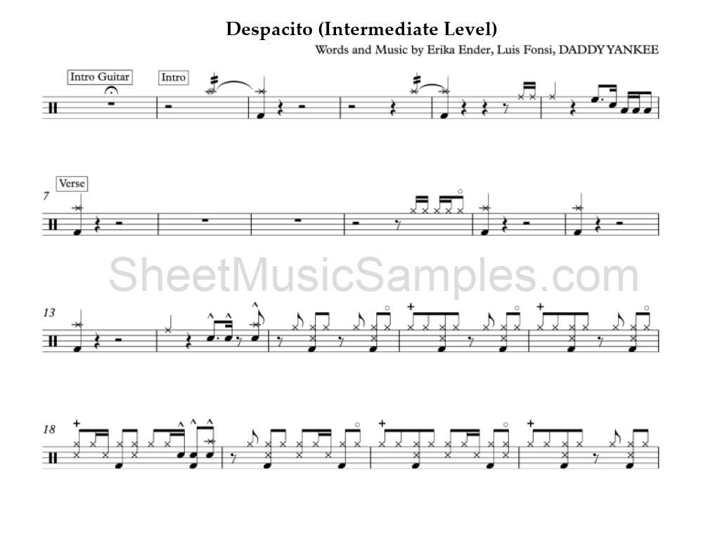 Despacito (Intermediate Level)