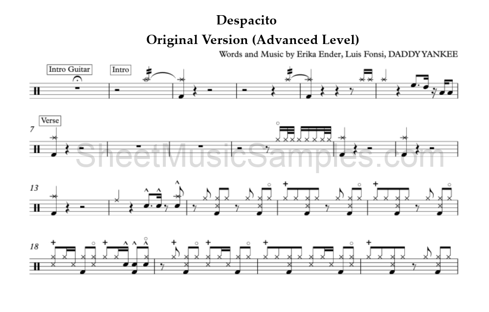 Despacito - Original Version (Advanced Level)