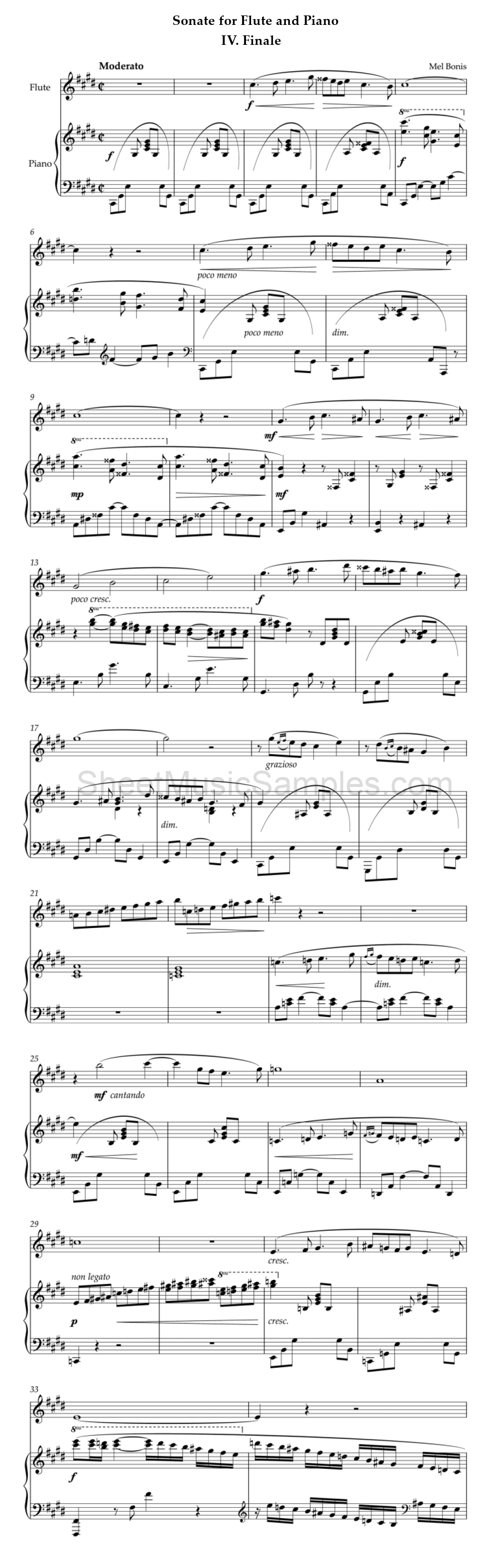 Sonate for Flute and Piano - IV. Finale