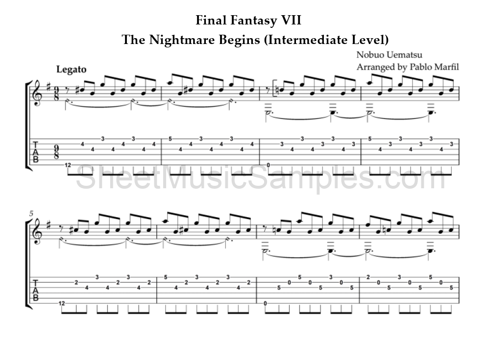 Final Fantasy VII - The Nightmare Begins (Intermediate Level)