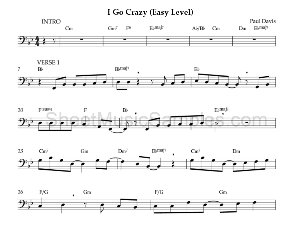 I Go Crazy (Easy Level)