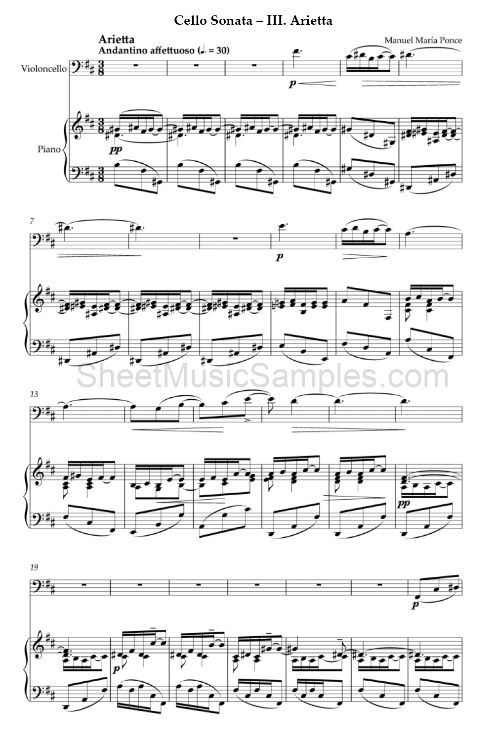 Cello Sonata – III. Arietta