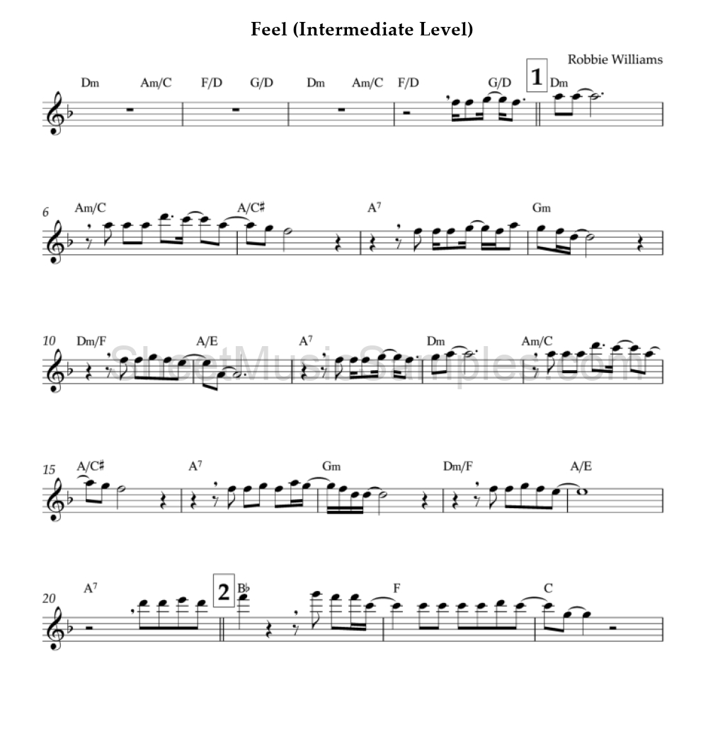 Feel (Intermediate Level)