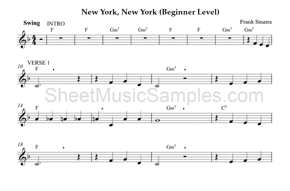 New York, New York (Beginner Level)