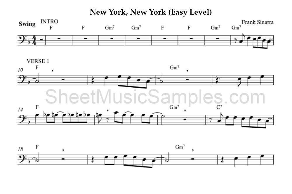 New York, New York (Easy Level)