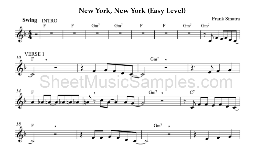 New York, New York (Easy Level)