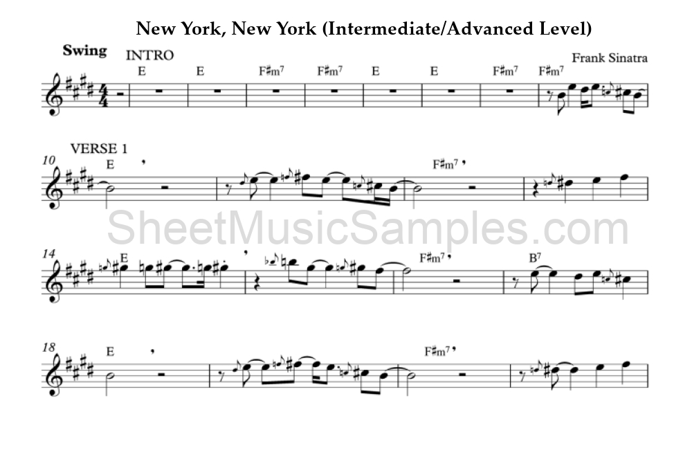 New York, New York (Intermediate/Advanced Level)