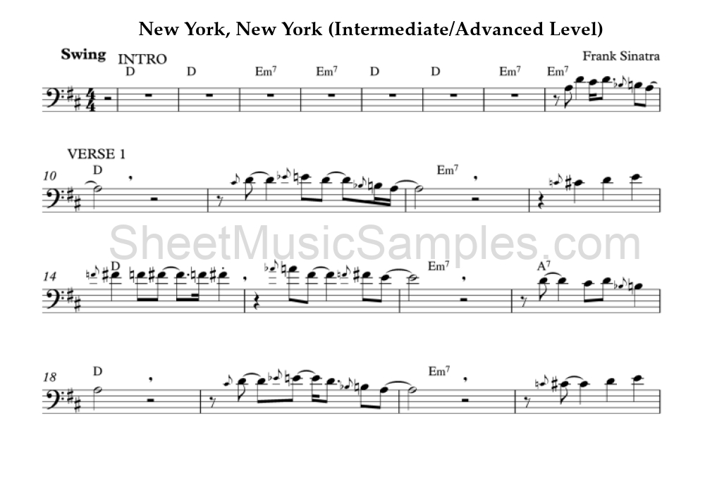 New York, New York (Intermediate/Advanced Level)