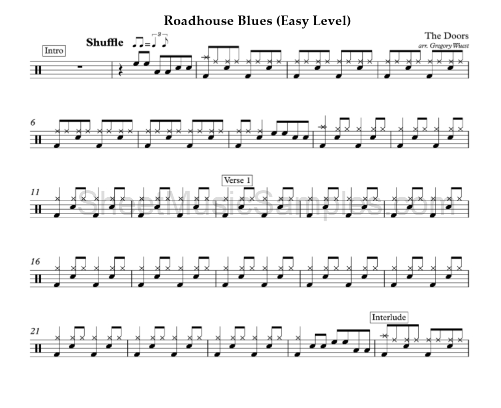 Roadhouse Blues (Easy Level)