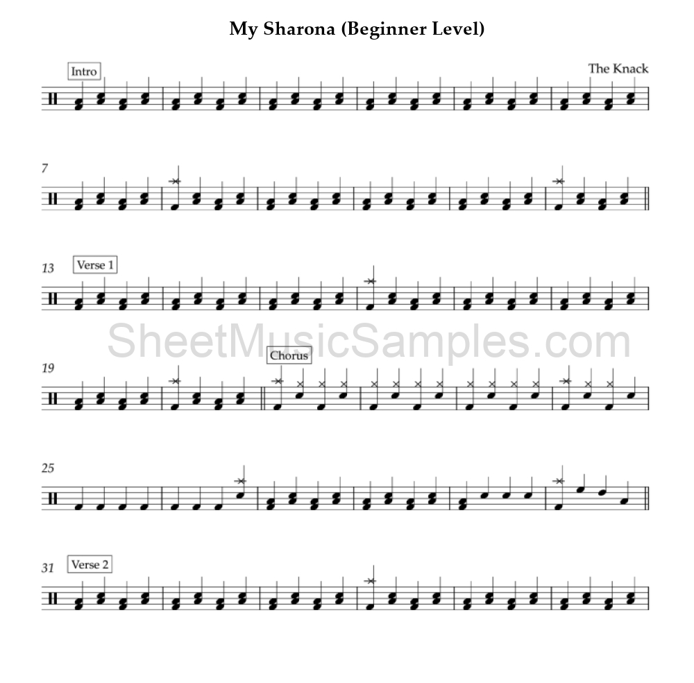 My Sharona (Beginner Level)