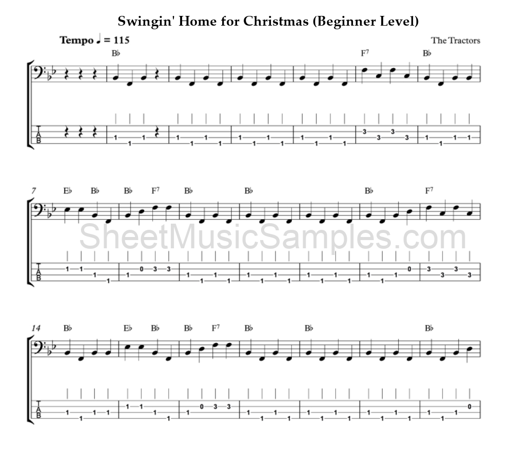 Swingin' Home for Christmas (Beginner Level)