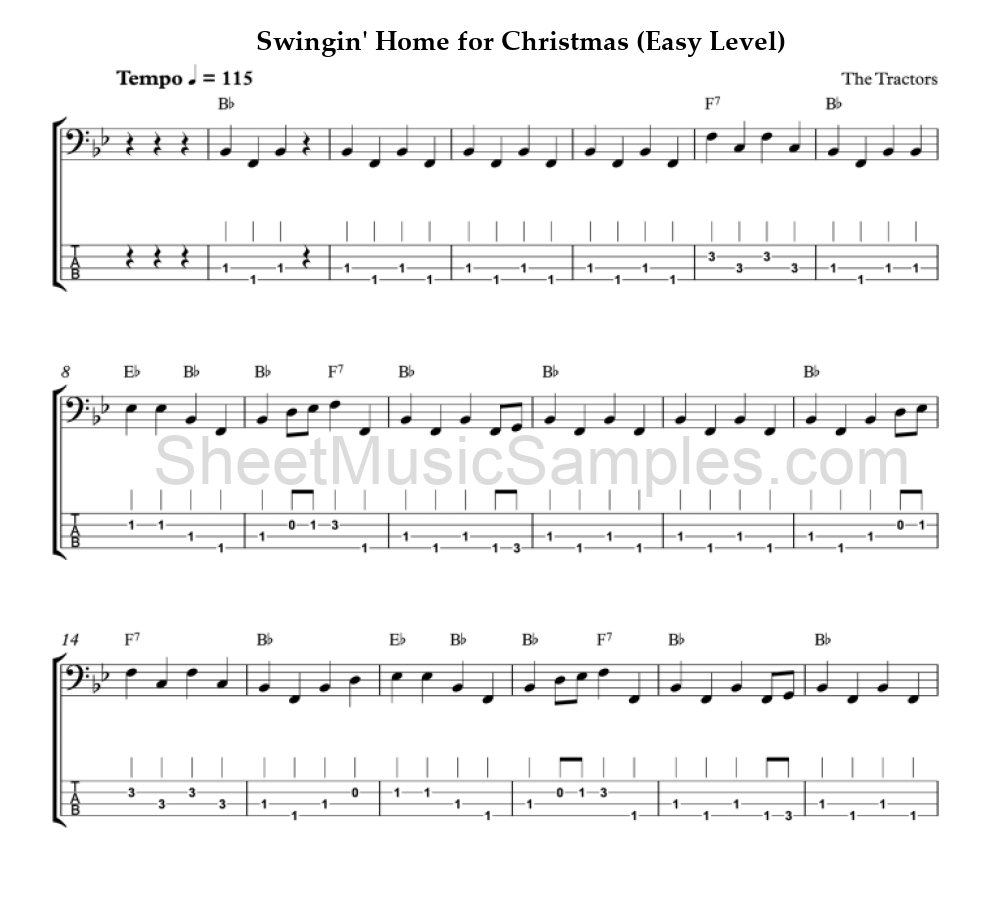 Swingin' Home for Christmas (Easy Level)