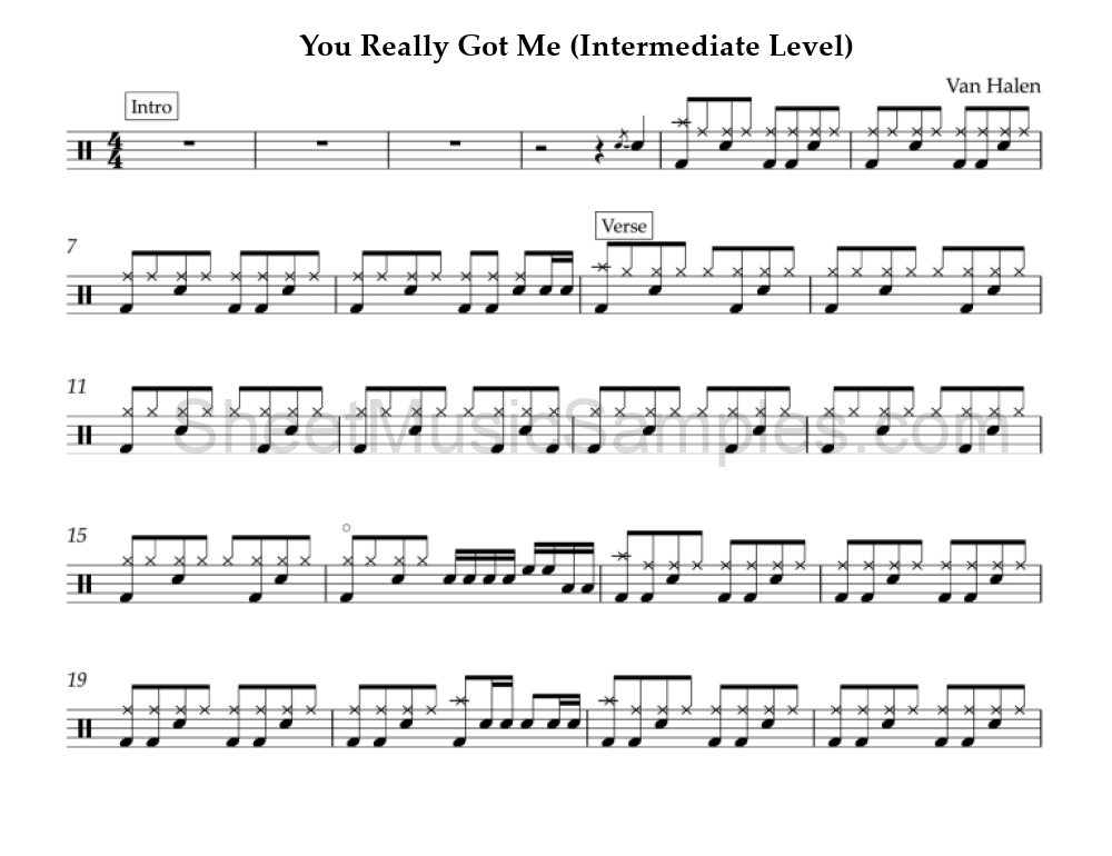 You Really Got Me (Intermediate Level)