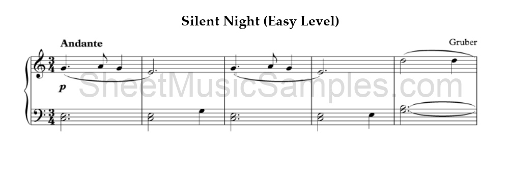 Silent Night (Easy Level)