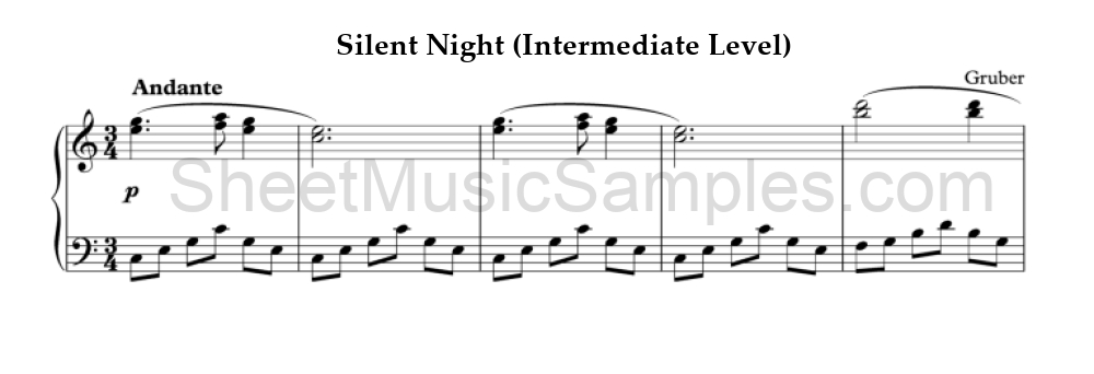 Silent Night (Intermediate Level)