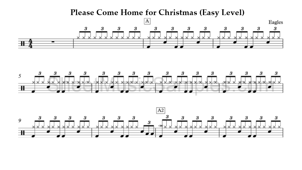 Please Come Home for Christmas (Easy Level)