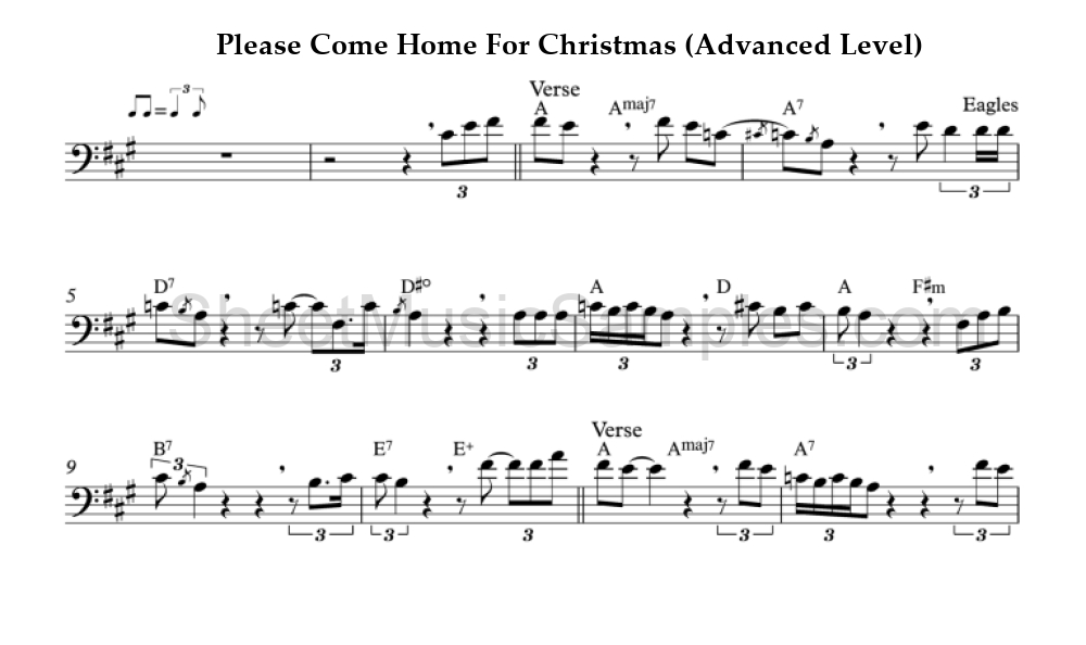 Please Come Home For Christmas (Advanced Level)