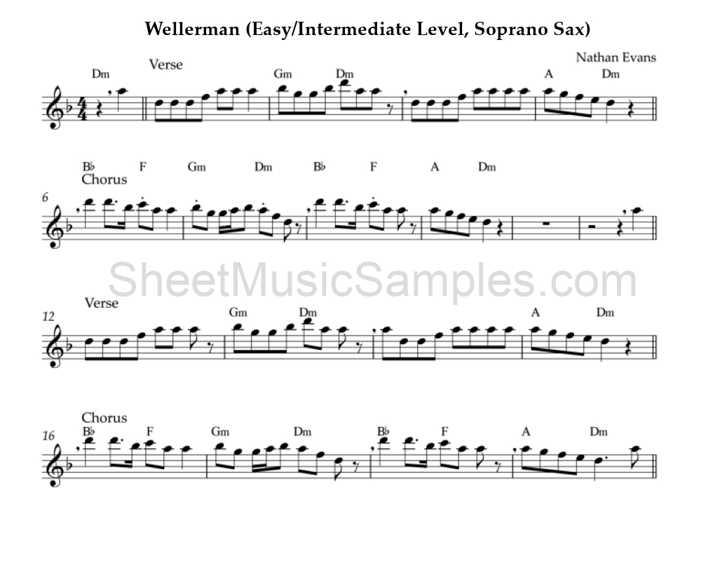 Wellerman (Easy/Intermediate Level, Soprano Sax)