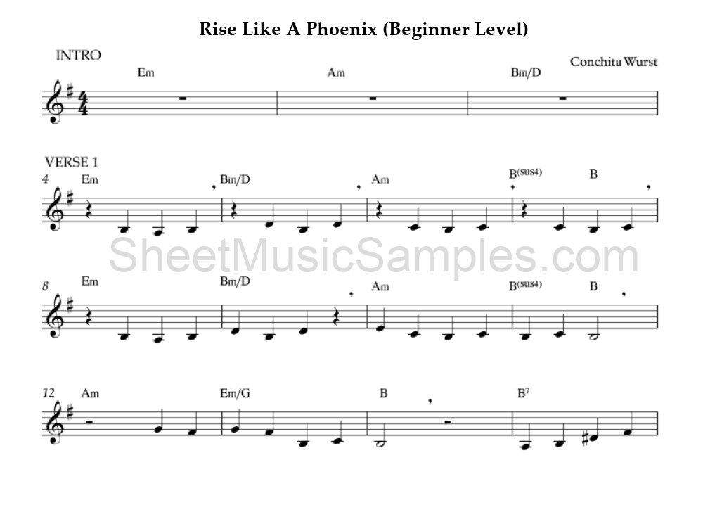 Rise Like A Phoenix (Beginner Level)