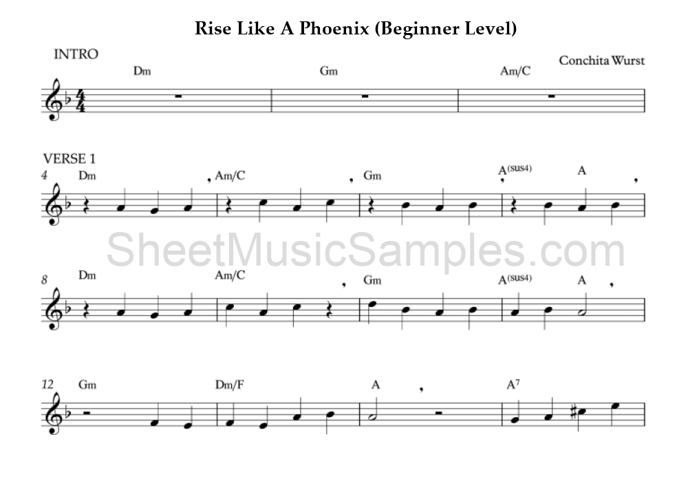 Rise Like A Phoenix (Beginner Level)