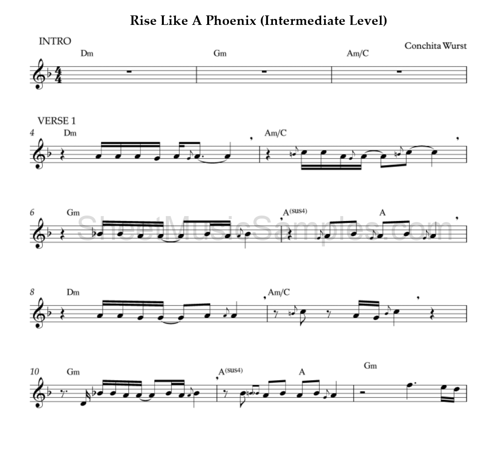 Rise Like A Phoenix (Intermediate Level)