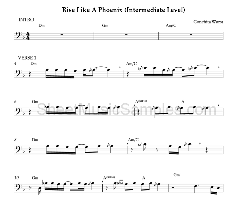 Rise Like A Phoenix (Intermediate Level)