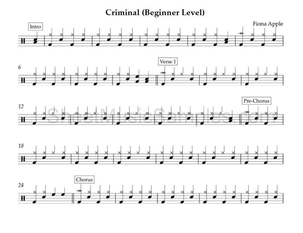 Criminal (Beginner Level)