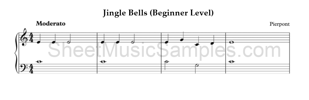 Jingle Bells (Beginner Level)