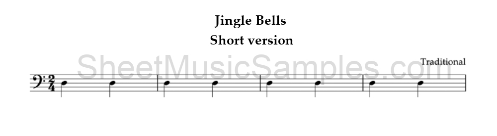 Jingle Bells - Short version