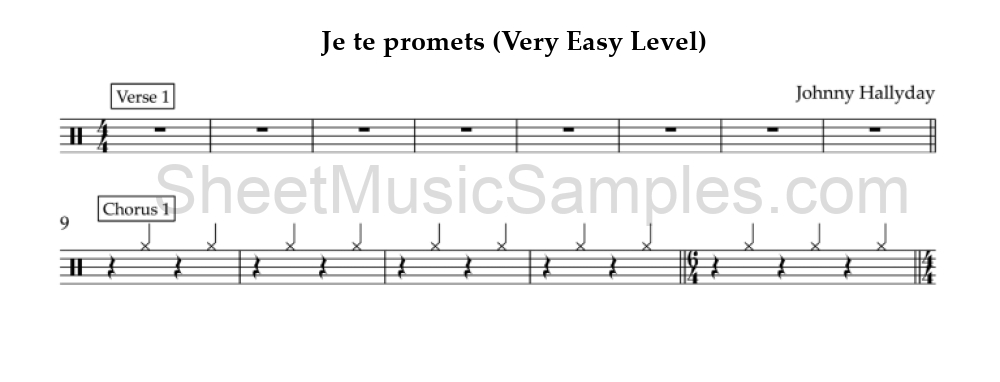 Je te promets (Very Easy Level)